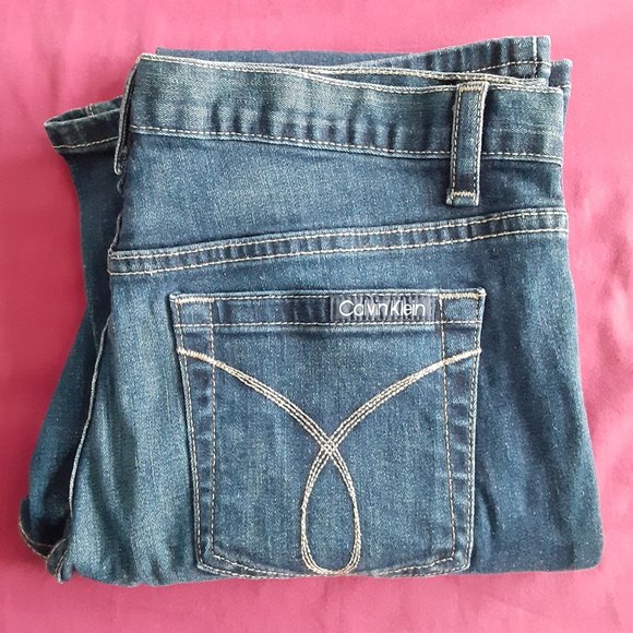 Women's Calvin Klein Blue Jean's, Size; 10 - Picture 4 of 4